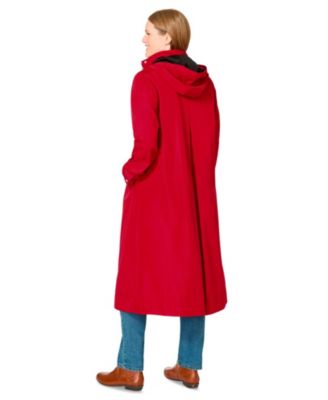 Plus Size Long A-line Raincoat