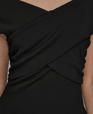 Women's Criss-Cross Off-Shoulder Dress