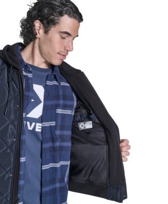 Men's Diamond Quilted Baseball Bomber Jacket