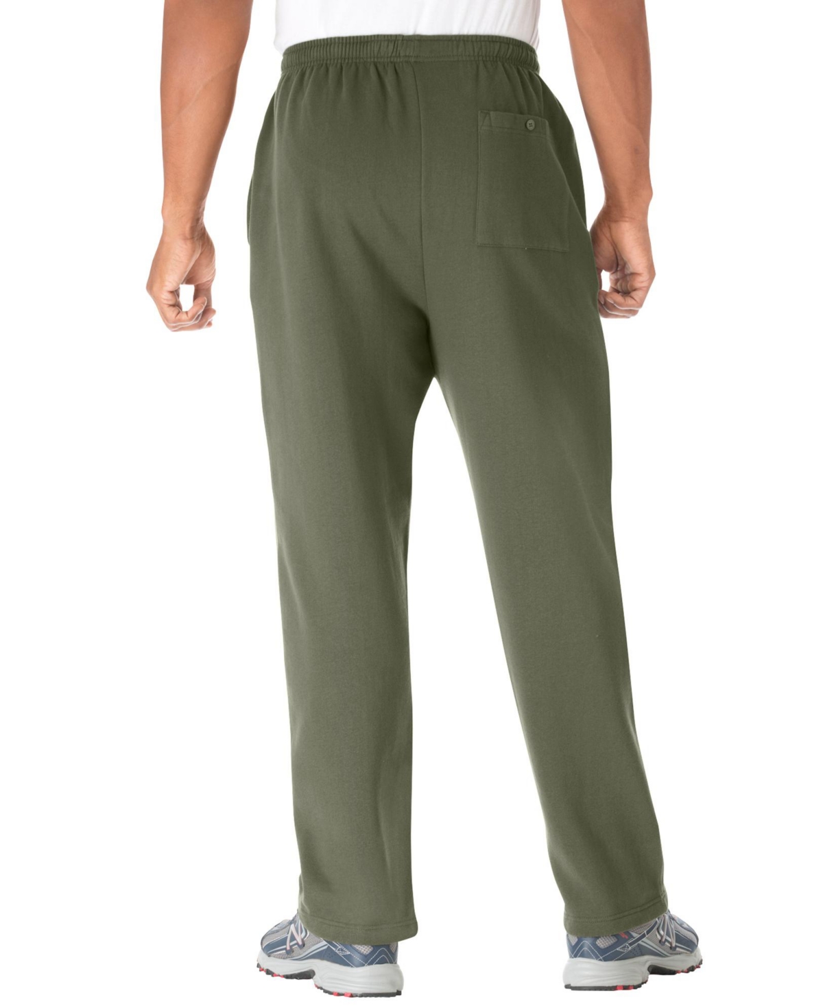 KingSize Big & Tall Wicking Fleece Open Bottom PantsKs Sport