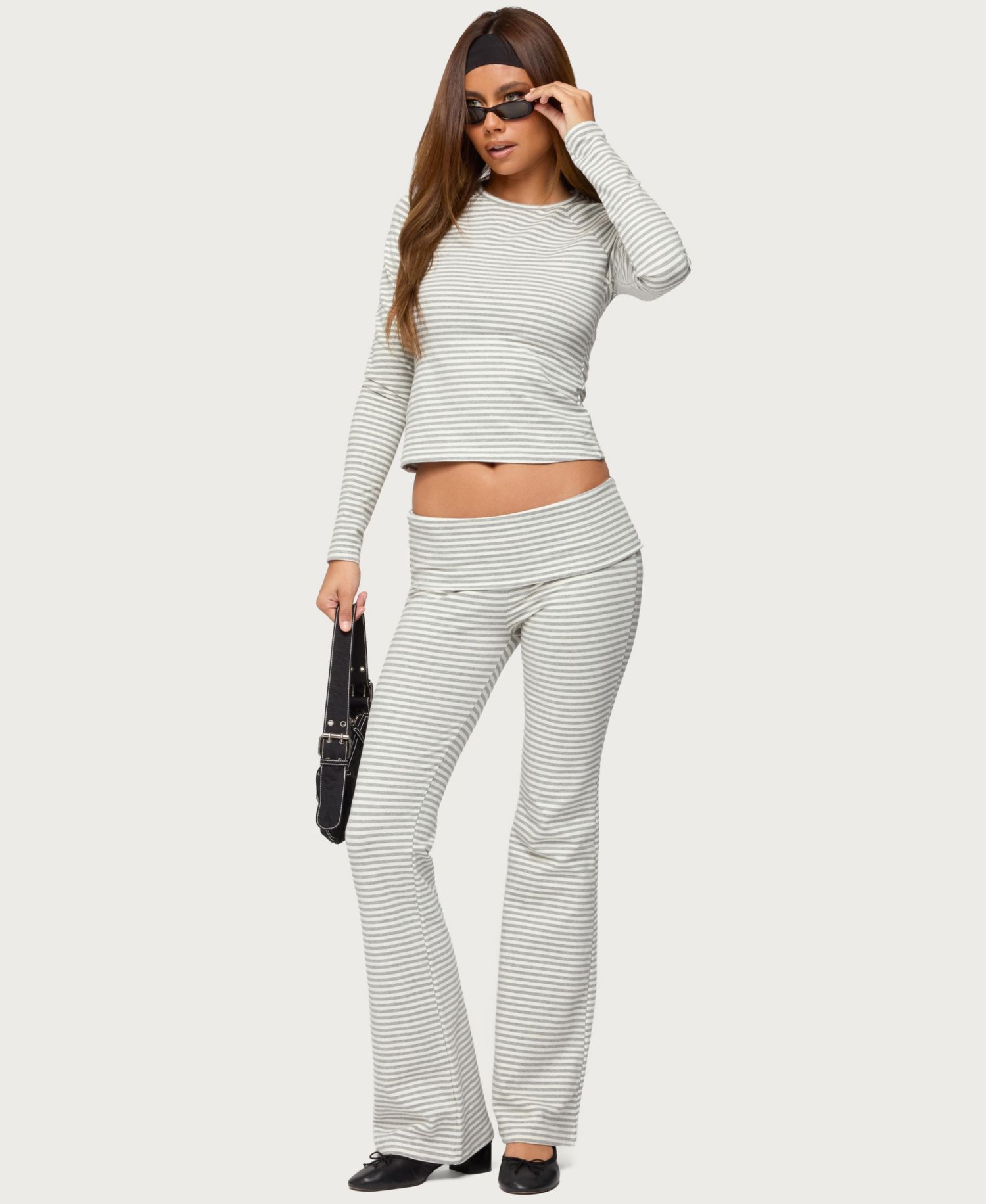 Women's Pants & Capris Kaeli Stripey Flared Leggings