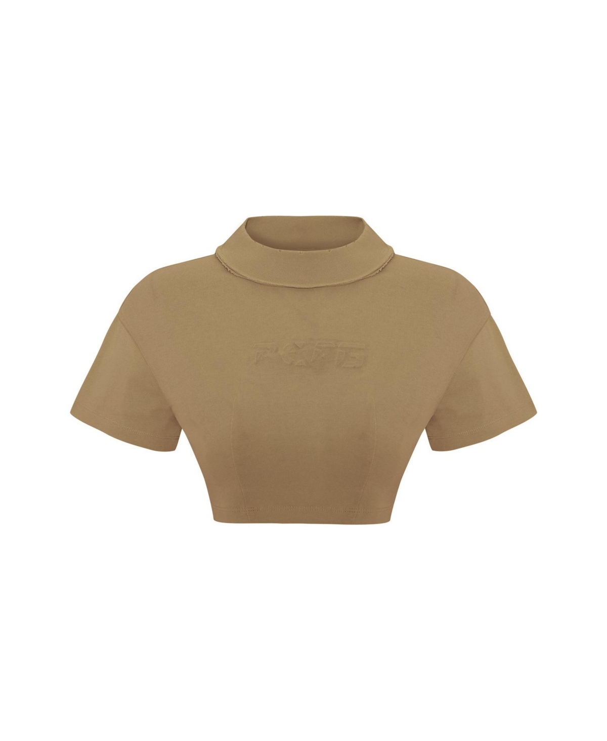 Pcfg Women's Destroyed Cropped Cotton Tee