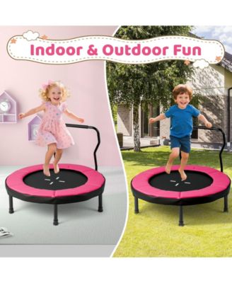 40 Inch Trampoline for Kids Indoor Outdoor Fitness Trampoline