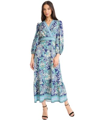 Donna Morgan - Women's Balloon-Sleeve Midi Dress