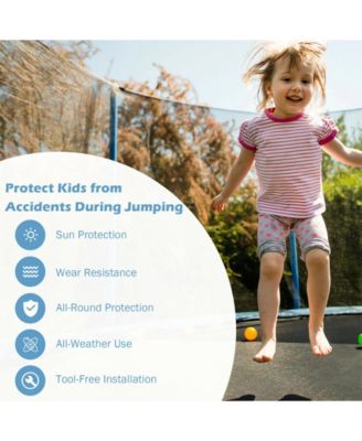 8 Feet Replacement Weather-Resistant Trampoline Safety Enclosure Net
