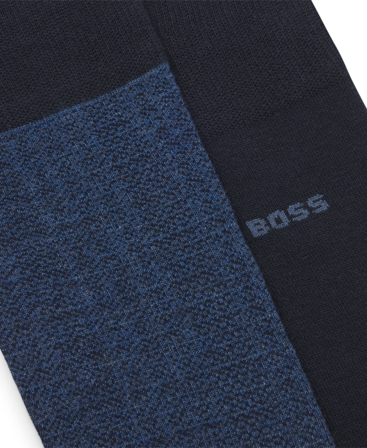 Hugo Boss Men's 2-Pack Mini Pattern and Solid Socks