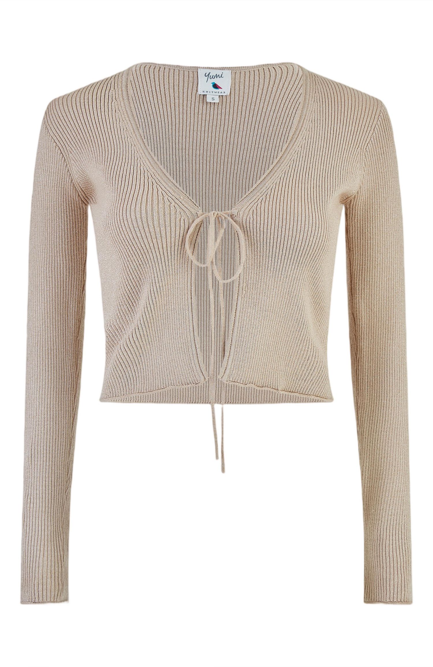 Women's Metallic Rib Knit Bolero