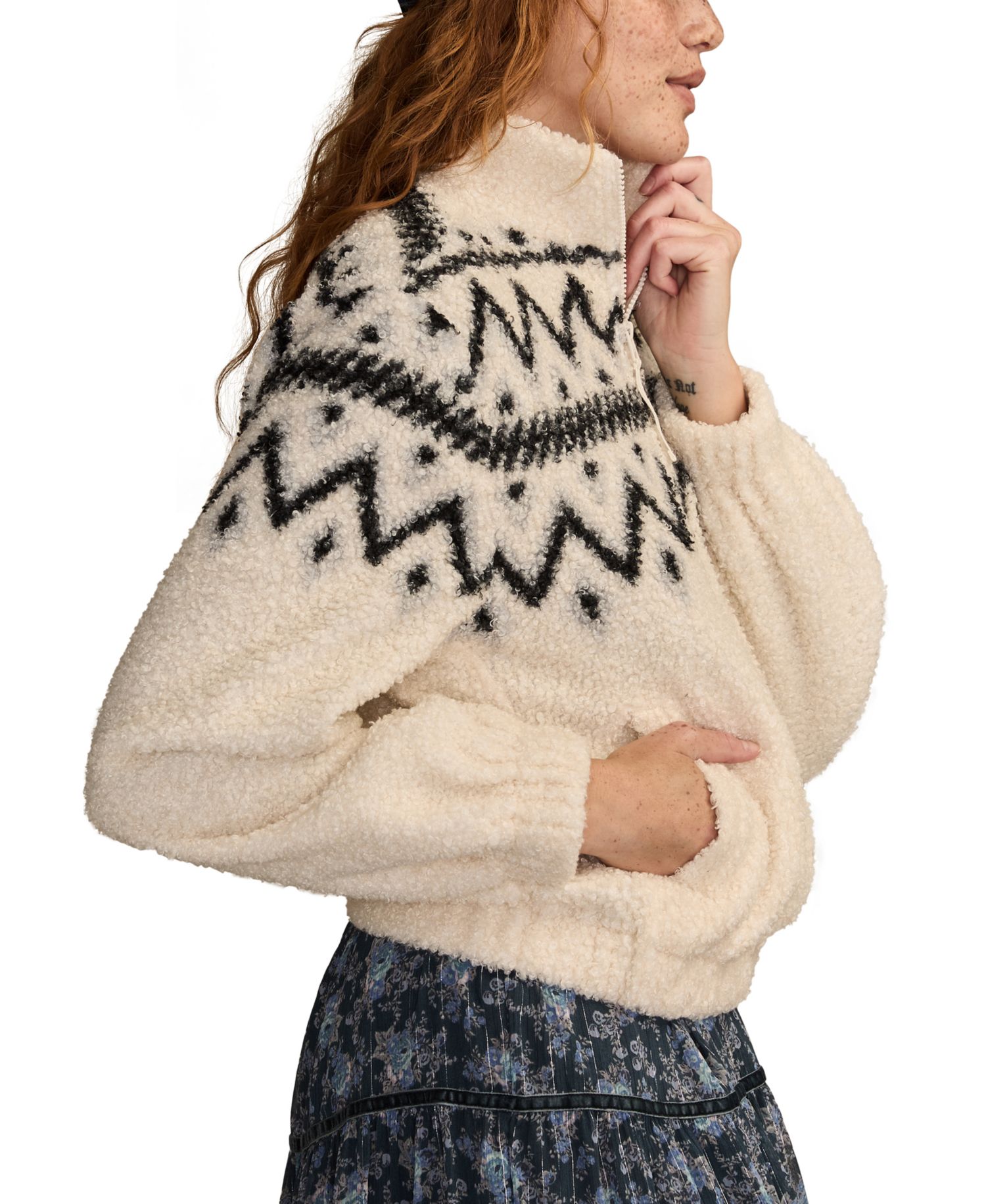 Women's Half-Zip Fleece Sweatshirt