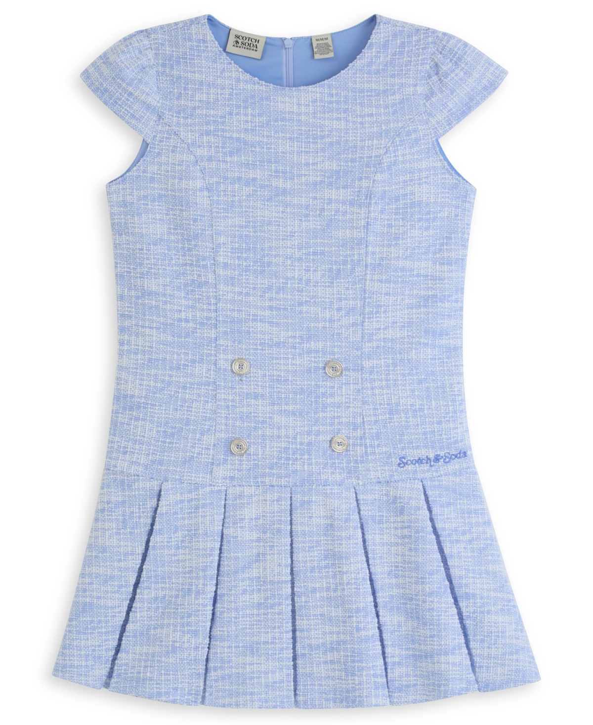 Scotch & Soda Girls 4-6X Short-Sleeve Boucle Dress