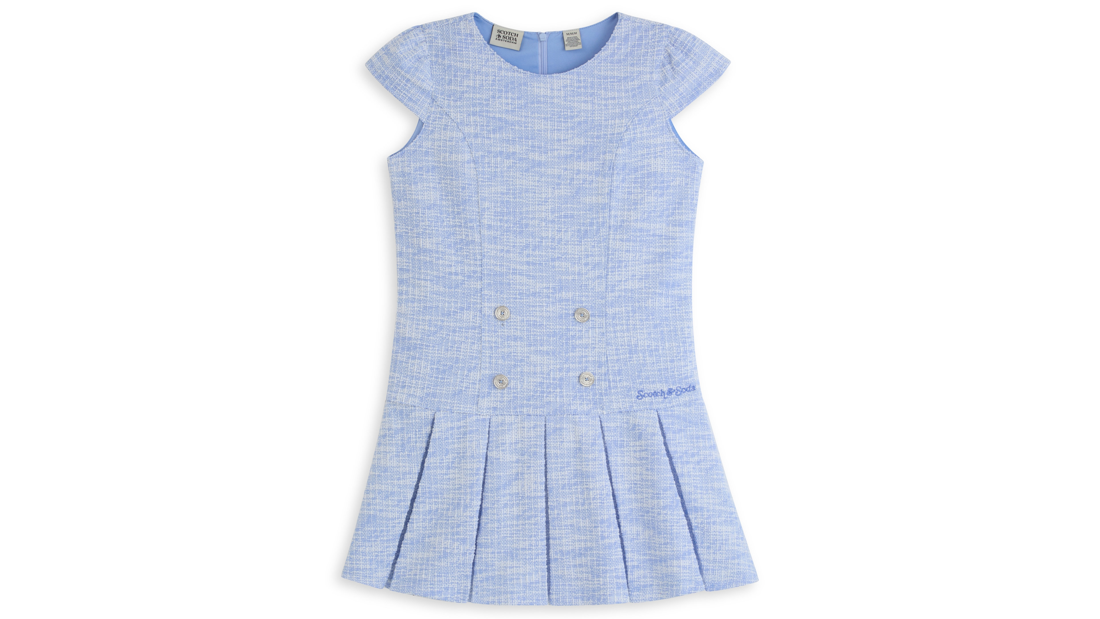 Scotch & Soda Girls 4-6X Short-Sleeve Boucle Dress
