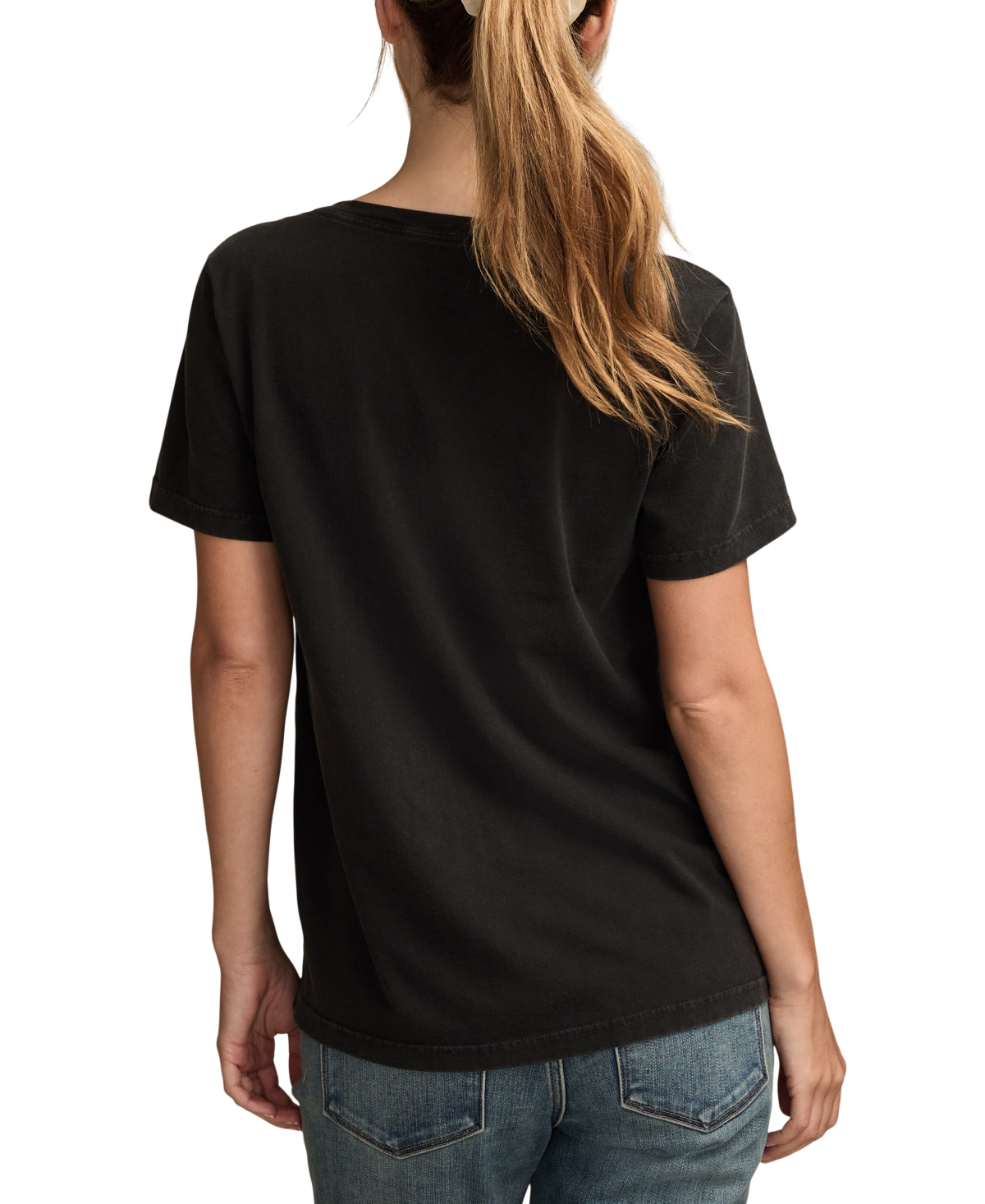 Lucky Brand Grateful Dead Santa Bear Cotton Graphic T-shirt In Black