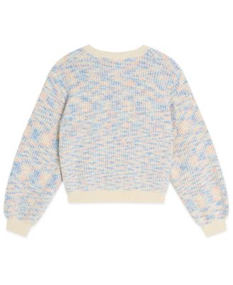 Girls' 7-16 Crewneck Popcorn Sweater