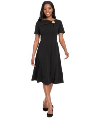 Petite Short-Sleeve Dress