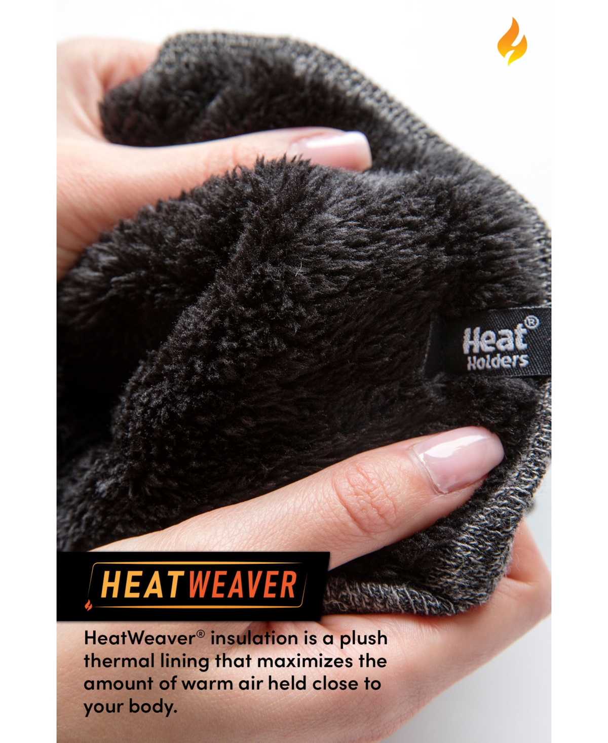 Heat Holders Women's Ladies Cable Knit Touchscreen Gloves In Black