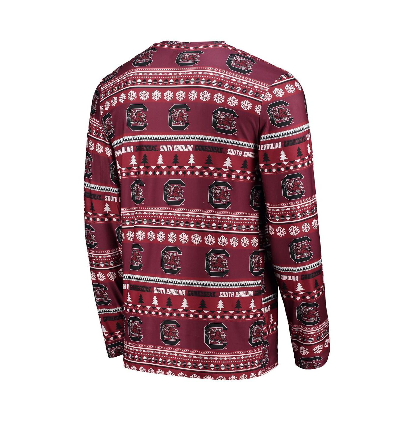 Мужской комплект для сна Concepts Sport South Carolina Gamecocks Ugly Sweater, Garnet — фото 3