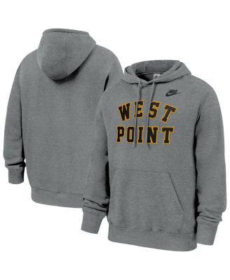 Nike - Men's Heather Gray Army Black Knights West Point Classic Collection Club Hoodie