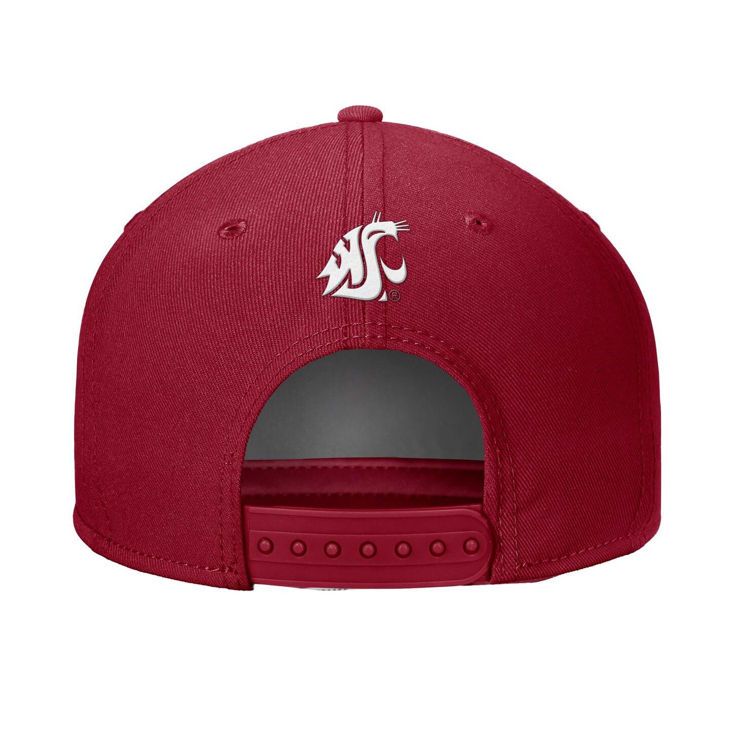Мужская кепка Nike Crimson Washington State Cougars Rise Adjustable Hat — фото 2