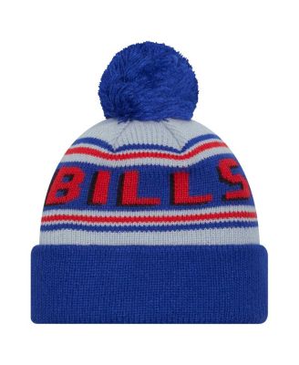Big Boys and Girls Royal Buffalo Bills Main Cuffed Knit with Pom Hat