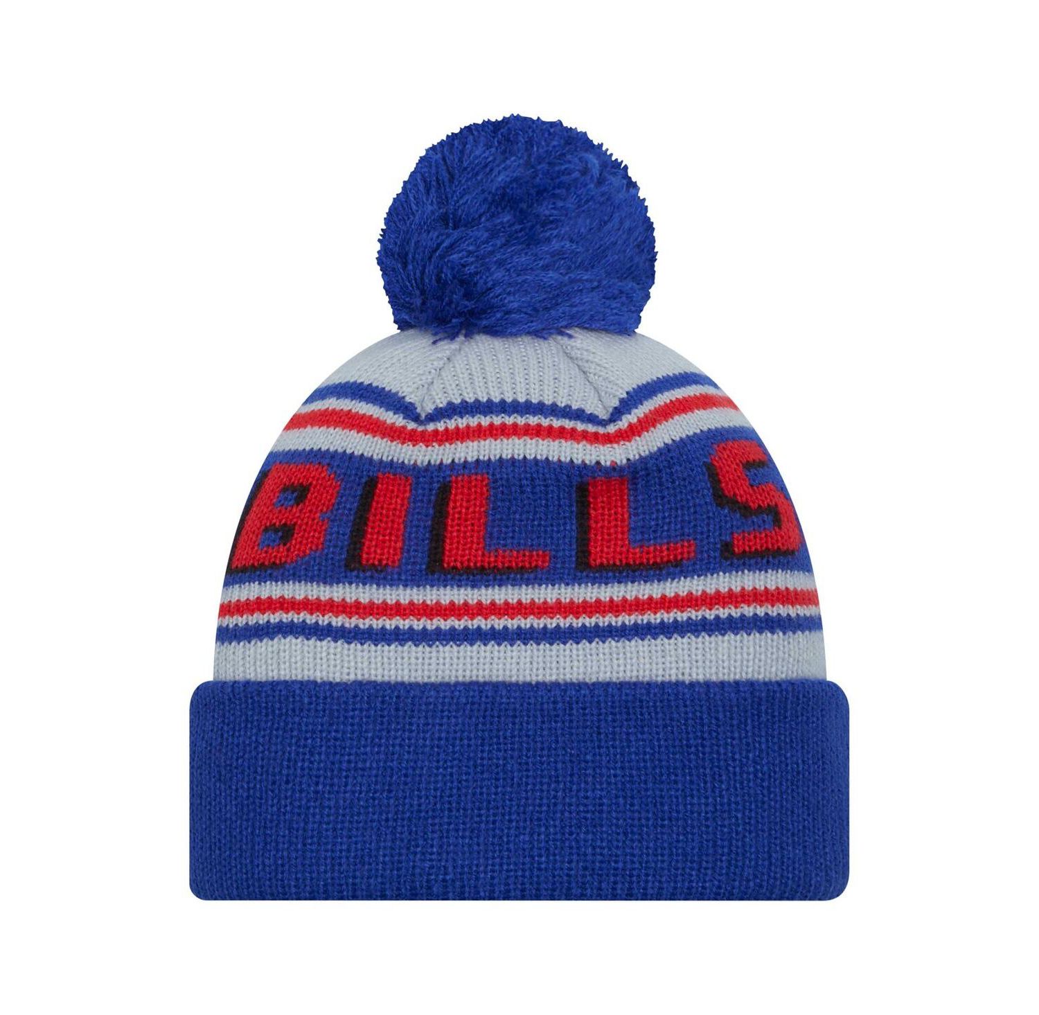 Big Boys and Girls Royal Buffalo Bills Main Cuffed Knit with Pom Hat