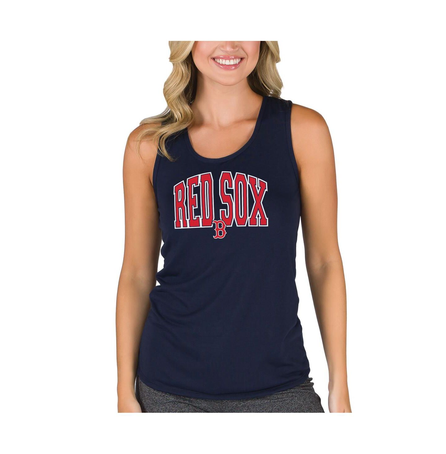 Женский топ Concepts Sport Navy Boston Red Sox Marathon Racerback — фото 1