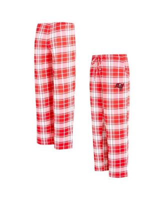 Women's Red Tampa Bay Buccaneers Ashford Plaid Knit Pants