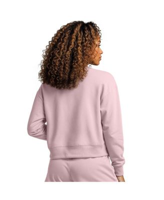 Women's Pink New Jersey Devils Tonal Pullover Sweatshirt