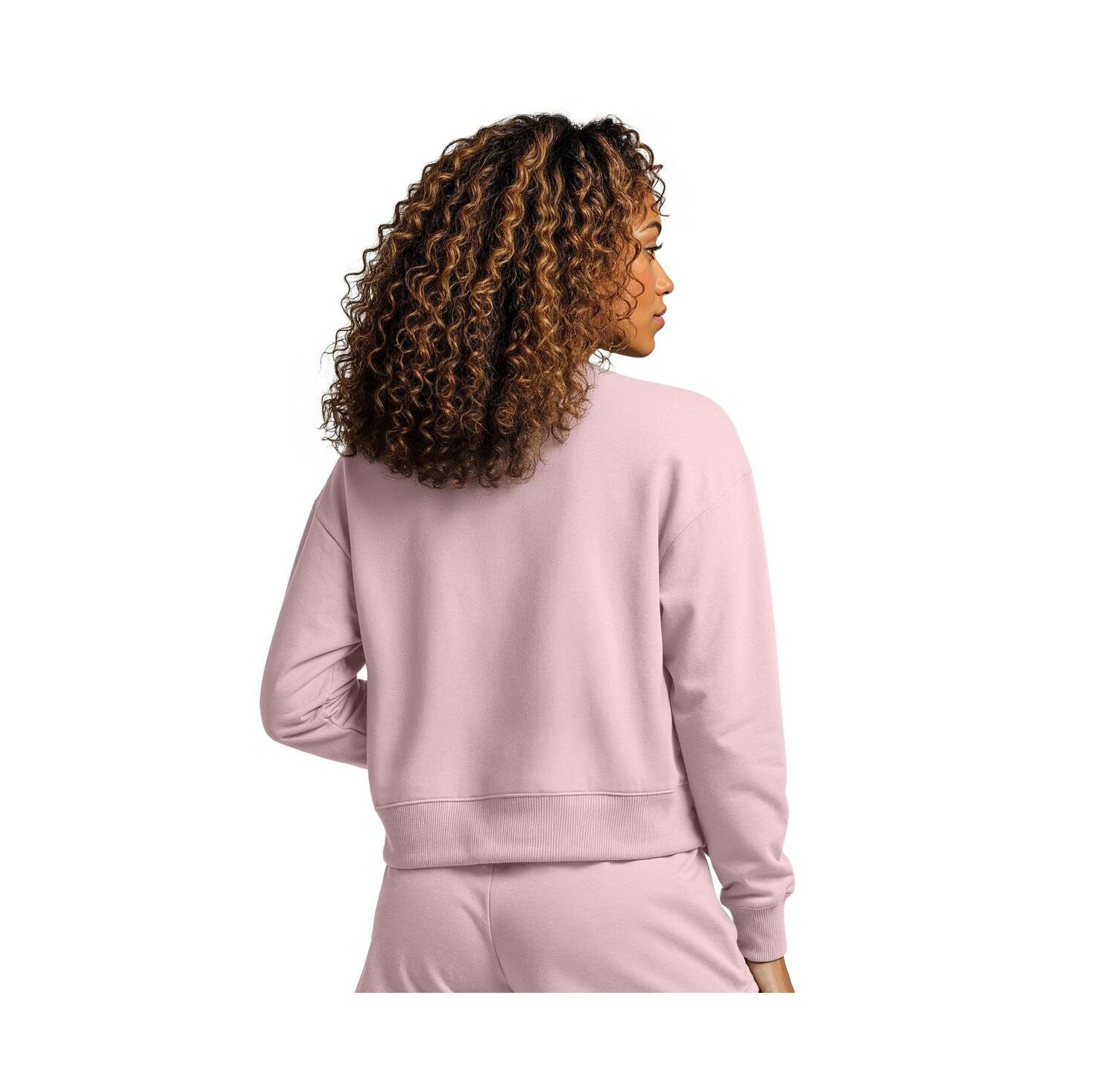 Women's Pink New Jersey Devils Tonal Pullover Sweatshirt