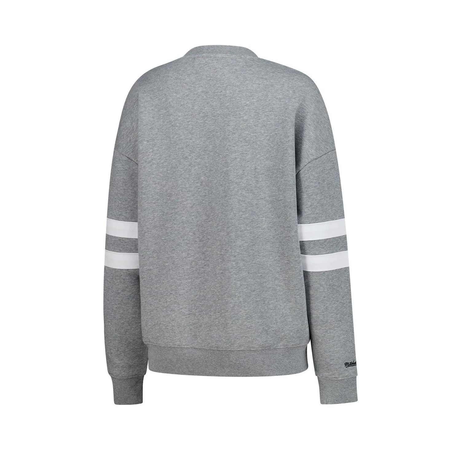 Women's Heather Gray Pittsburgh Penguins Logo Lightweight Pullover Sweatshirt