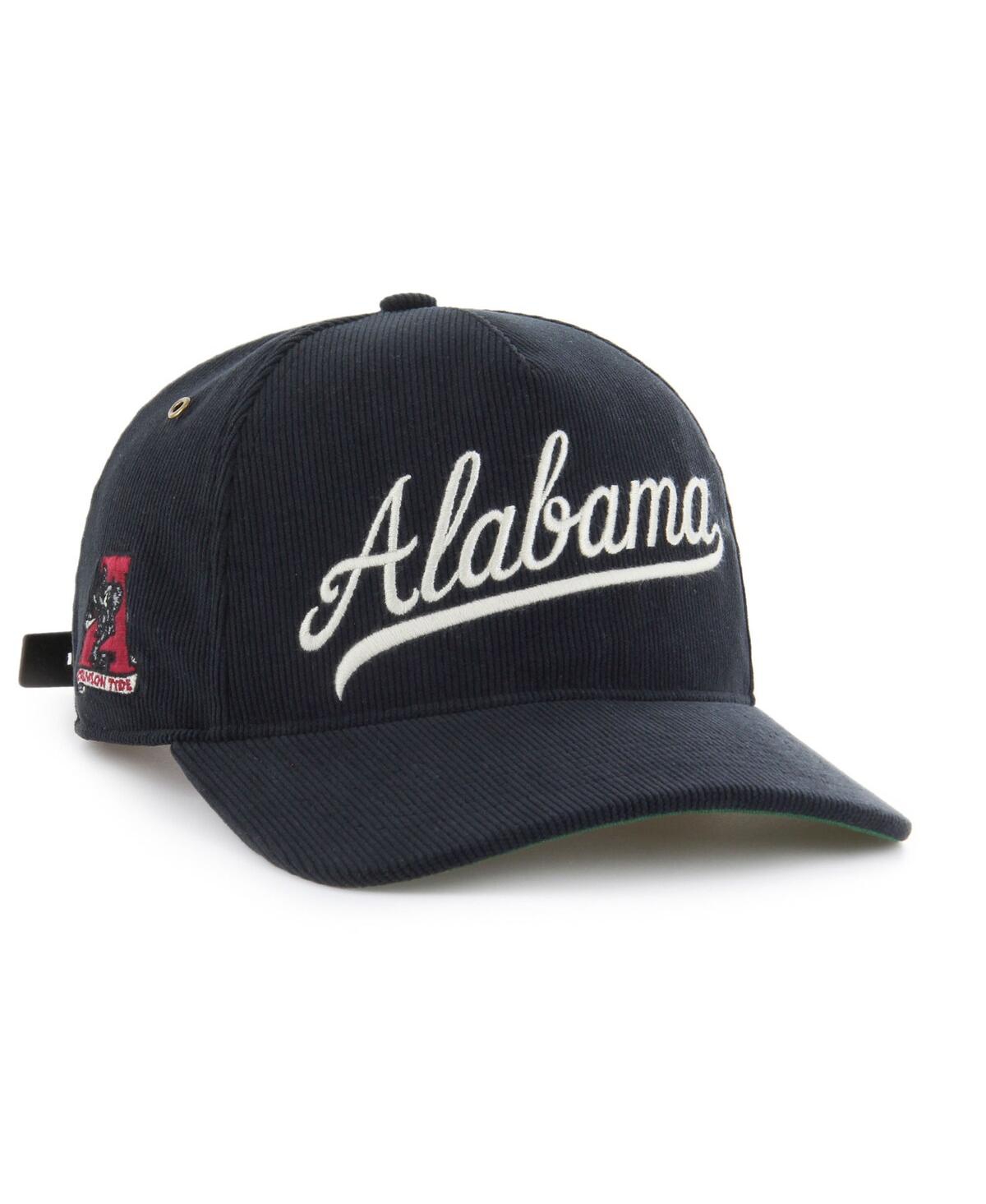 47 Brand Men's And Women's Black Alabama Crimson Tide Collections Golden Age Corduroy Hitch Adjustable Hat In Black