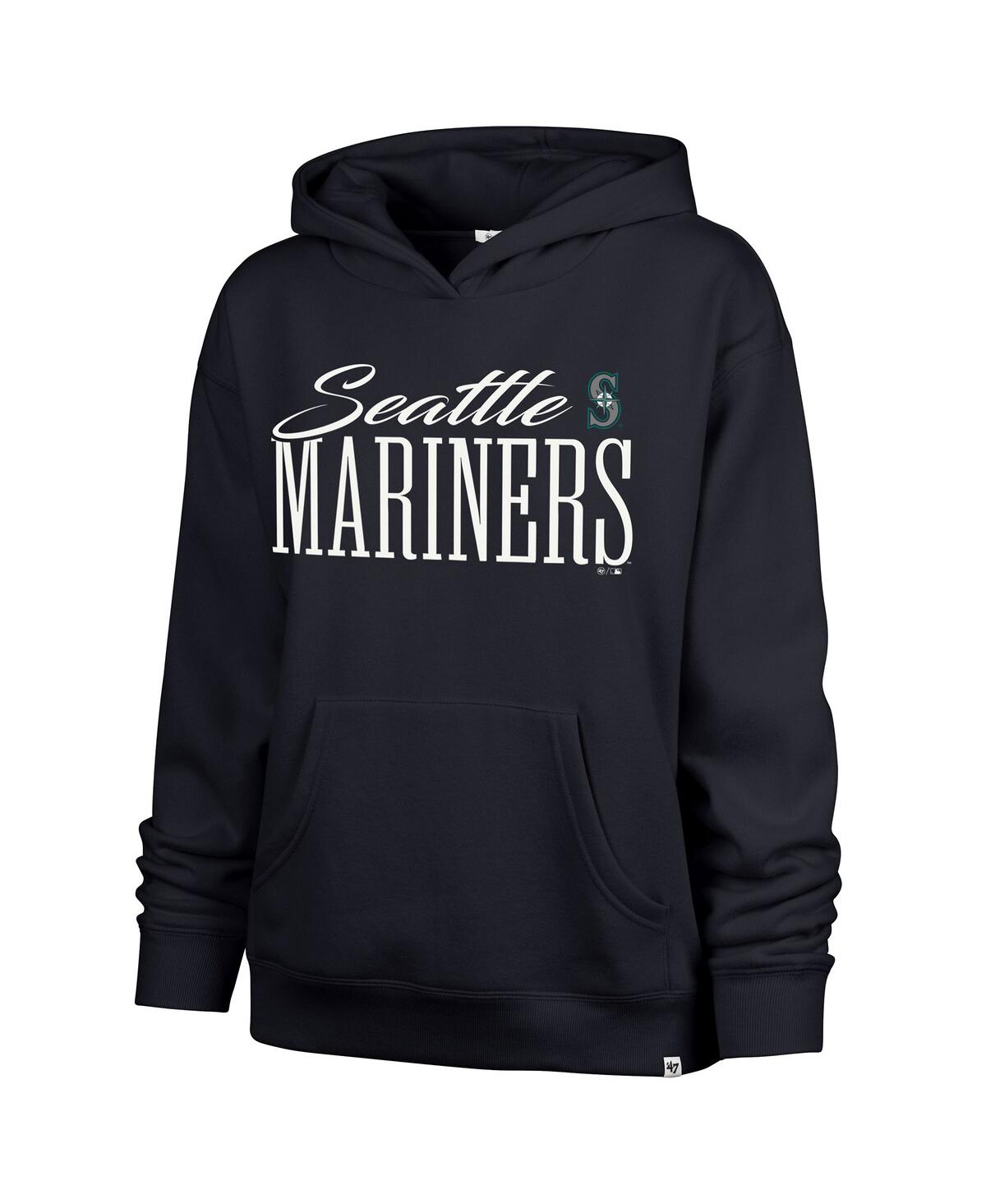 47 Brand Women's Navy Seattle Mariners Whim Hoodie In Blue