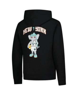 Big Boys and Girls Black New York Liberty Ellie Standing Mascot Hoodie
