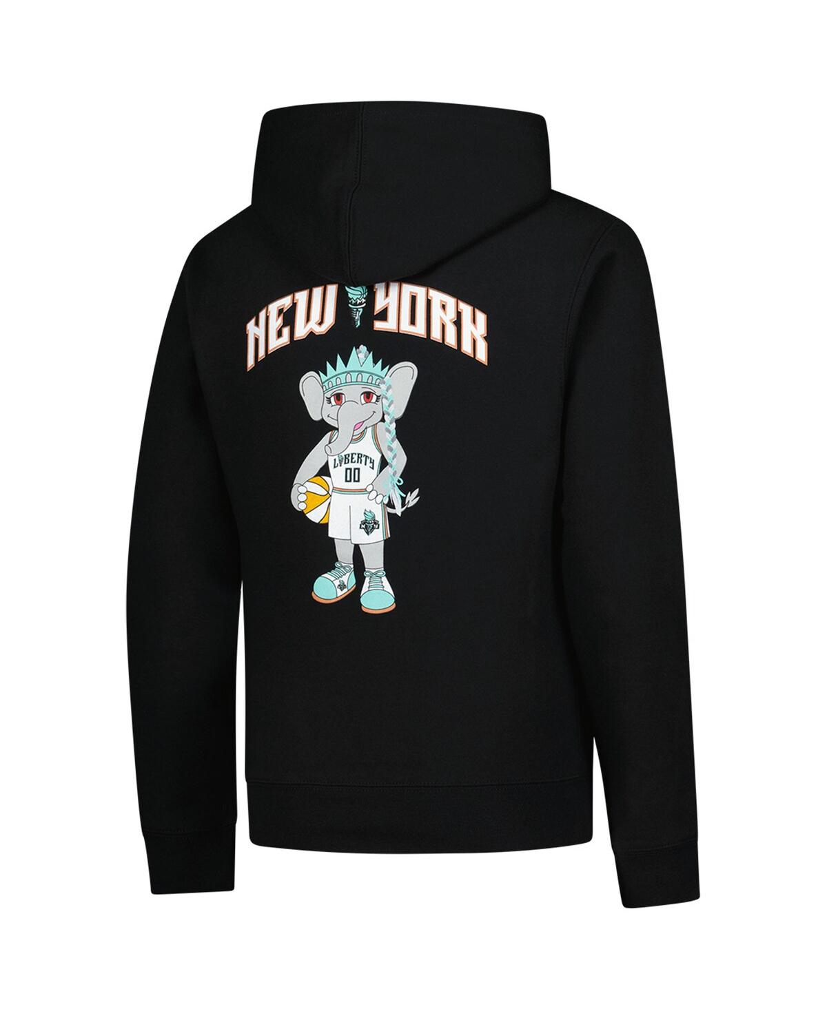 Outerstuff Big Boys and Girls Black New York Liberty Ellie Standing Mascot Hoodie