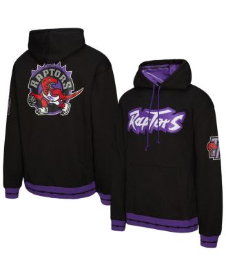 Men's and Women's Black Toronto Raptors Vintage Heavyweight Hoodie