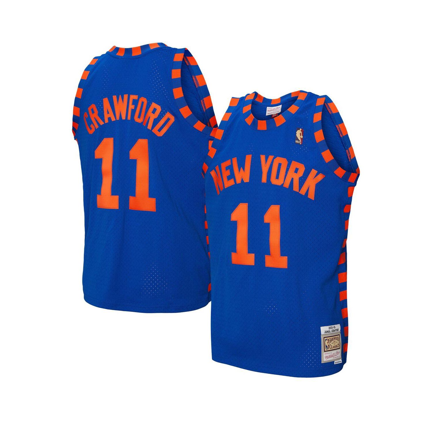 Men's Jamal Crawford Blue New York Knicks 2005/06 Hardwood Classics Swingman Jersey