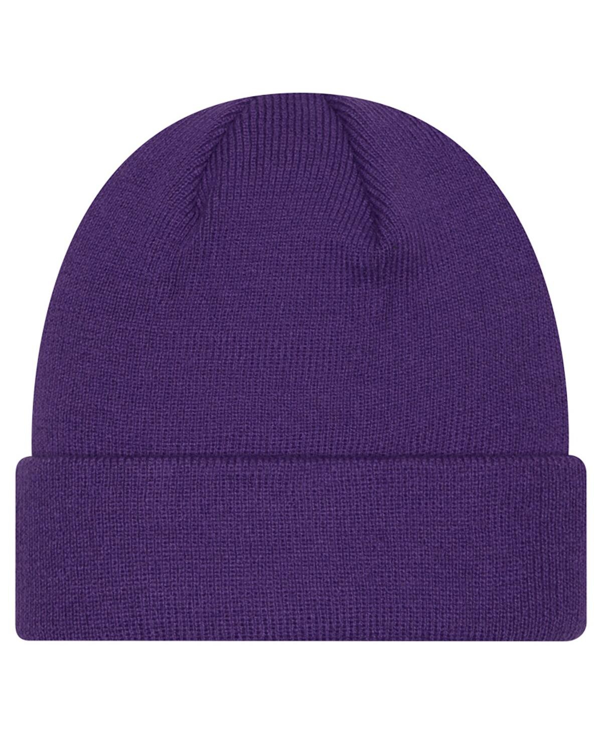 New Era Men's Purple Los Angeles Lakers Tonal Cuffed Knit Hat