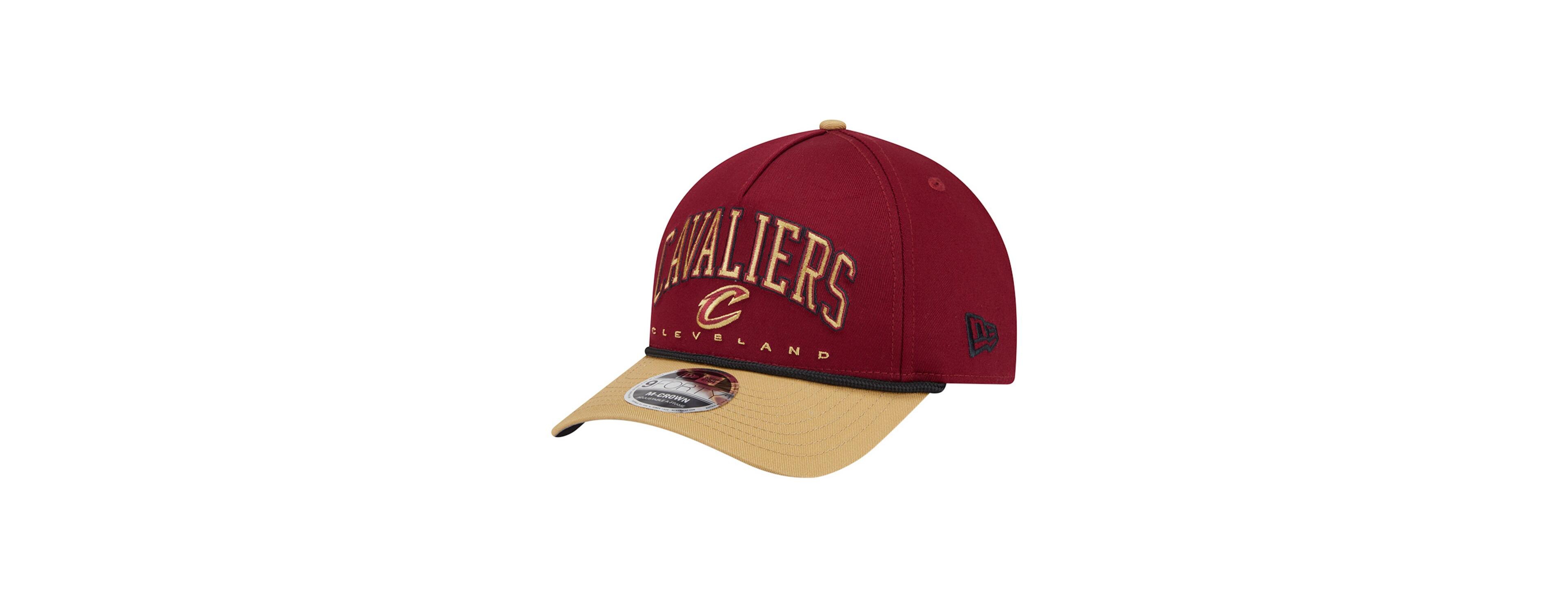 New Era Men's Wine Cleveland Cavaliers Bold Arch Coolera 9FORTY A-Frame M-Crown Adjustable Hat