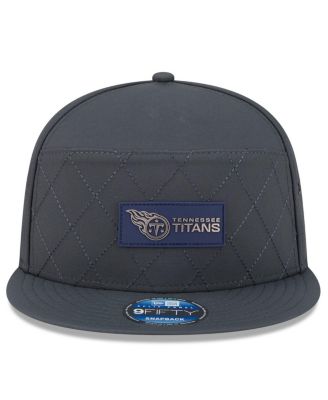 Men's Charcoal Tennessee Titans 2025 Sideline Cold Weather Split Panel 9FIFTY Snapback Hat