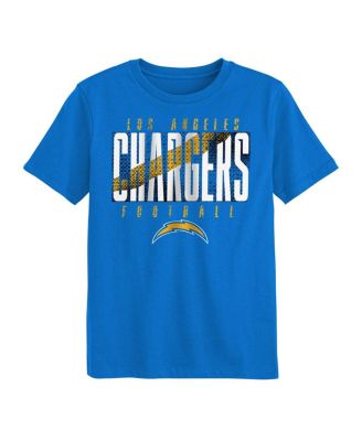 Preschool Powder Blue Los Angeles Chargers Posterize T-Shirt