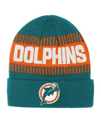 Outerstuff - Big Boys and Girls Aqua Miami Dolphins Bright Lights Cuffed Knit Hat