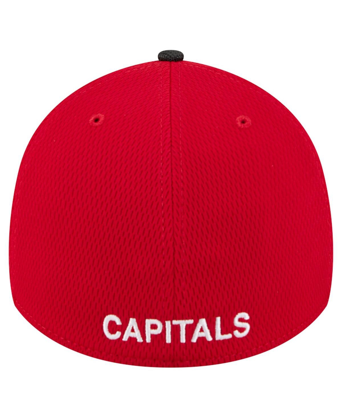 New Era Men's Red Washington Capitals Visor Hit 39THIRTY Flex Hat