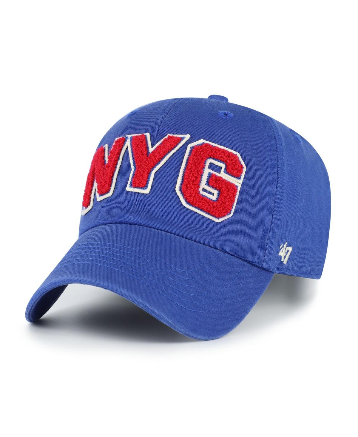 47 Brand Women's Royal New York Giants Zoey Clean Up Adjustable Hat In Blue