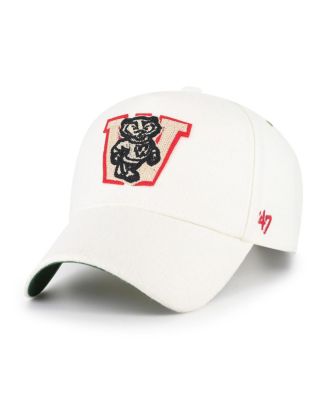 '47 Brand - Men's and Women's White Wisconsin Badgers Collections Golden Age Offside DT Adjustable Hat