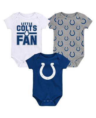 Outerstuff Newborn 3-Pack Indianapolis Colts Little Tike Bodysuit Set ...