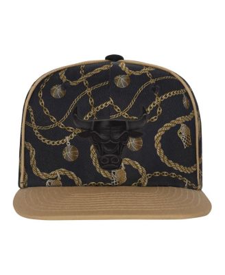 Big Boys and Girls Black Chicago Bulls Street Hooper Snapback Hat