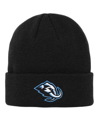 Outerstuff - Big Boys and Girls Black Utah Mammoth 2.0 Essential Cuffed Knit Hat