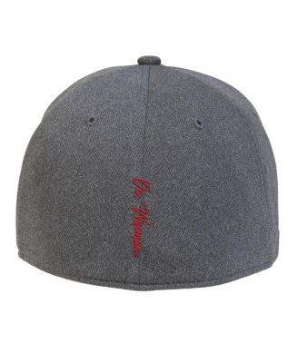 Men's Heather Gray Wisconsin Badgers College Essentials 3.0 Blitzing Flex Hat