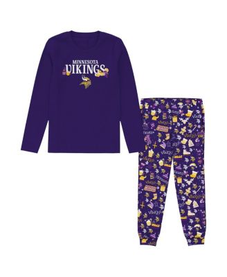 Outerstuff - Preschool Purple Minnesota Vikings Chestnut Holiday Sleep Set
