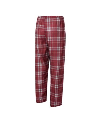 Men's 2-Piece Burgundy/Gray Washington Commanders Regulate Long Sleeve T-Shirt and Plaid Pant Set