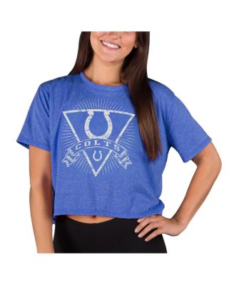 Concepts Sport - Women's Royal Indianapolis Colts Quest Knit Crop Top