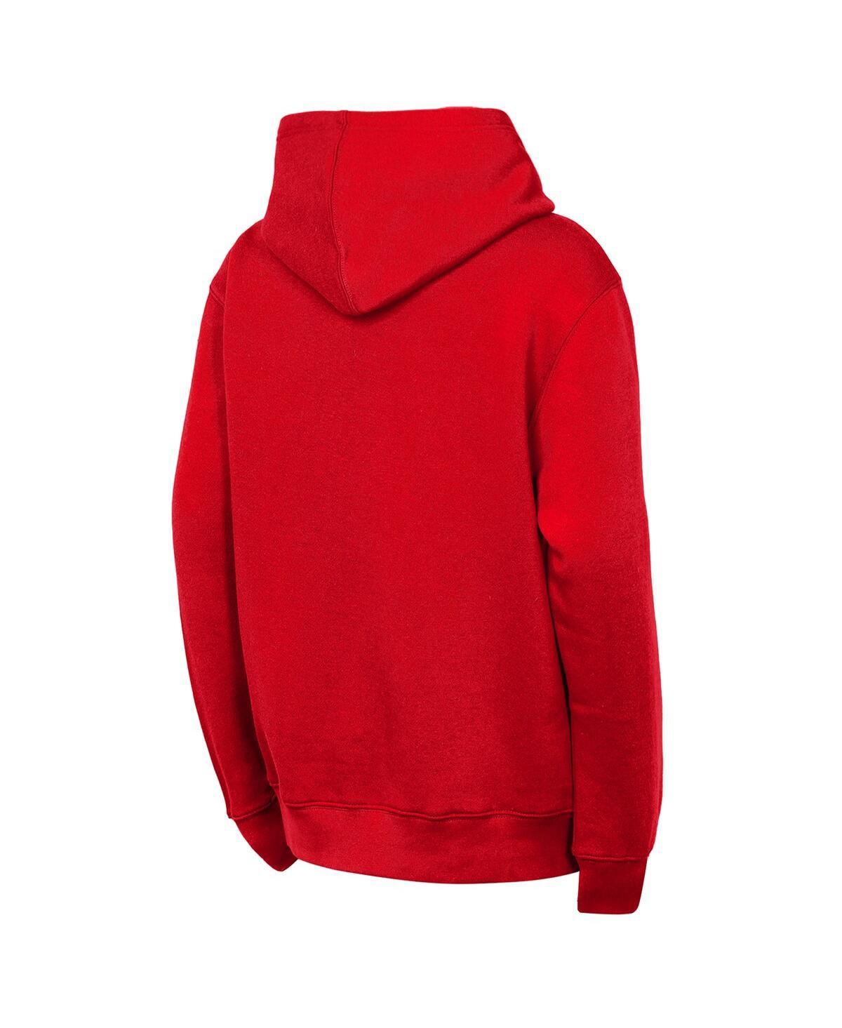 Outerstuff Big Boys And Girls Red St. Louis Cardinals Back To Basics Hoodie In Red